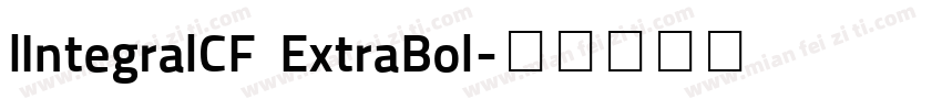 lIntegralCF ExtraBol字体转换